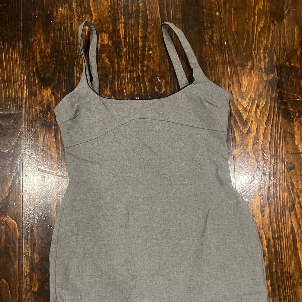 Zara Women's Grey Mini Dress with lace trim XL - Picture 1 of 5